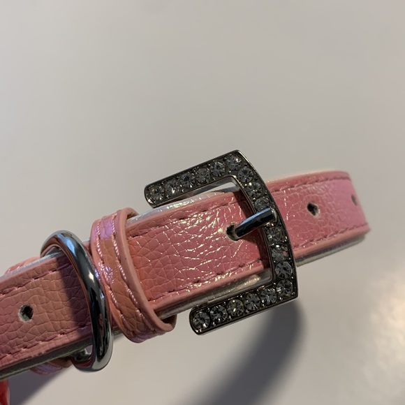 🎉HP🎉 Pink metallic rhinestone collar NEW - Picture 6 of 8